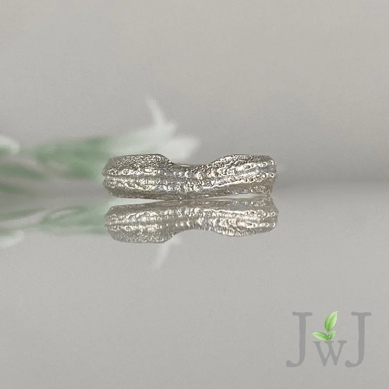 Women’s emerald cut rings-Actaea Wedding Ring