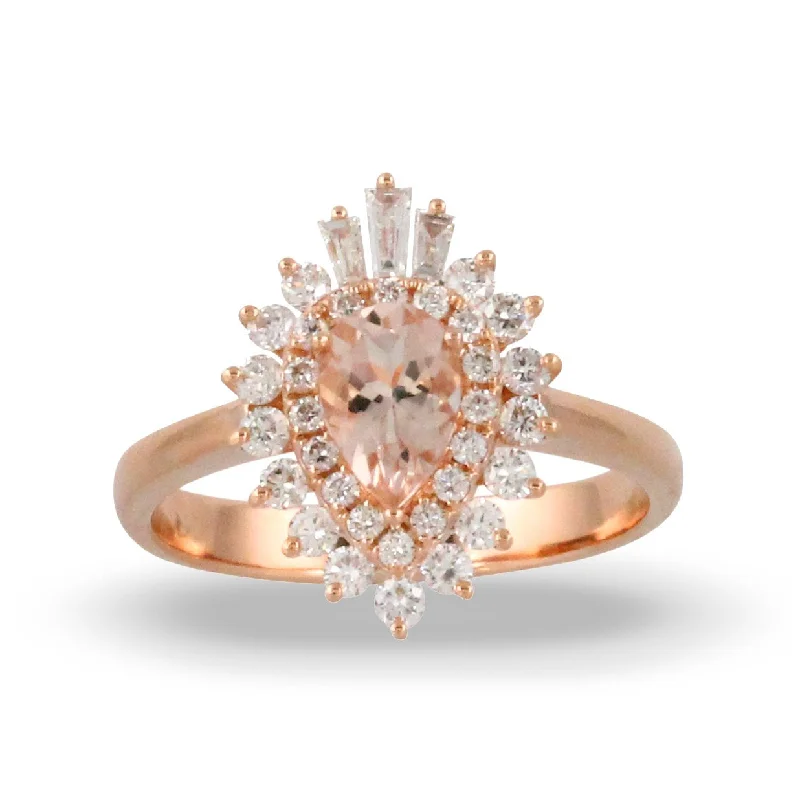 Women’s birthstone rings-Doves Rosé Collection AC265)