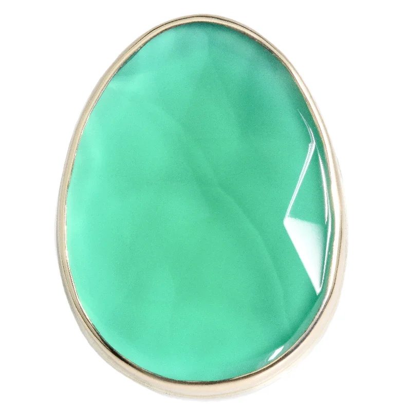 Women’s heart-shaped rings-Green Onyx Ring