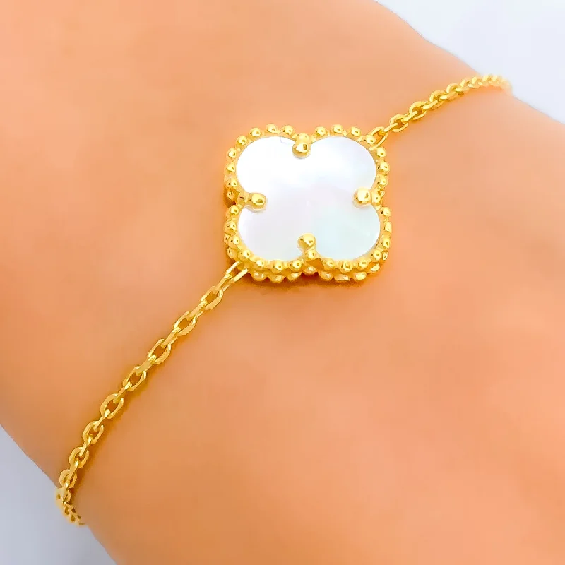 Women’s stackable bracelets-Brilliant Stylish 21k Gold Bracelet