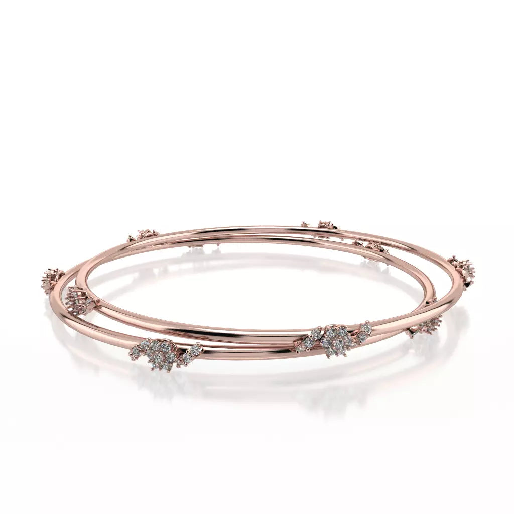 Women’s bangles with diamonds-MAHITA DIAMOND BANGLE